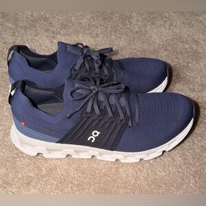 On Running Men's Blue and White Sneakers